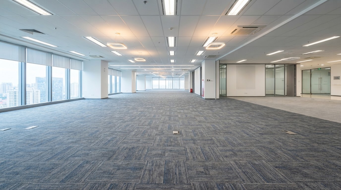 Commercial cleaning in Edmonton — freshly cleaned modern office space