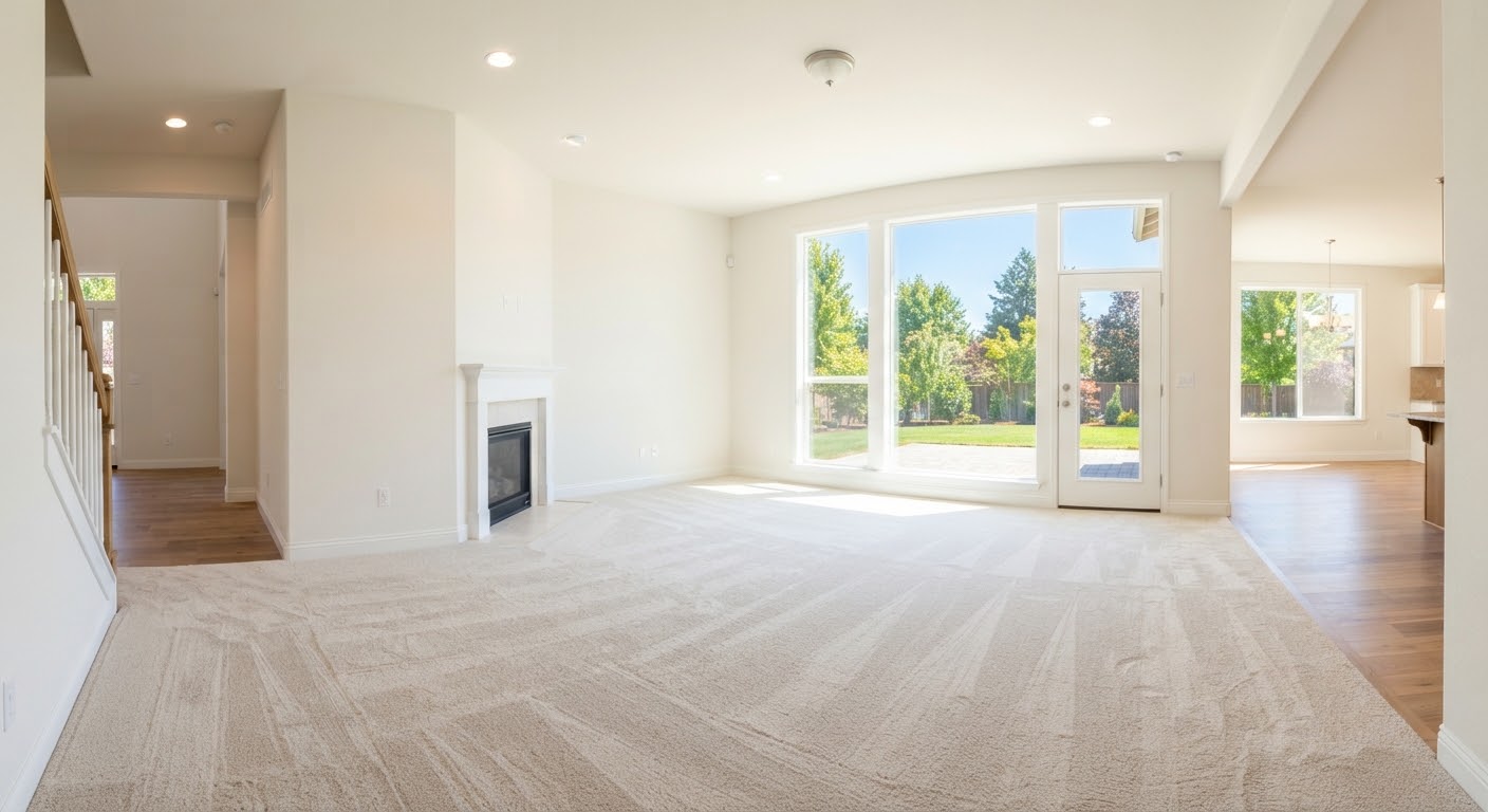 Move-in move-out cleaning in Edmonton — freshly cleaned empty living room